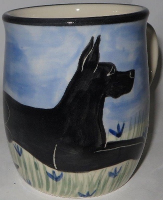 Great Dane Black - Deluxe Mug - Click Image to Close